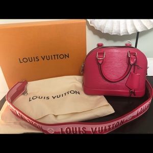 Louis Vuitton Alma BB w/ jacquard strap Pondicherry
